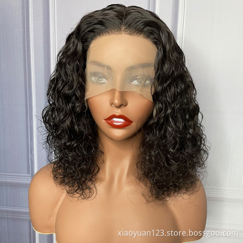 Mayqueen Cheap 100% Remy Hair Short Afro Curl Cuticle Aligned Hair Wigs Natural Curly HD Brazilian Human Hair Lace Front Wigs